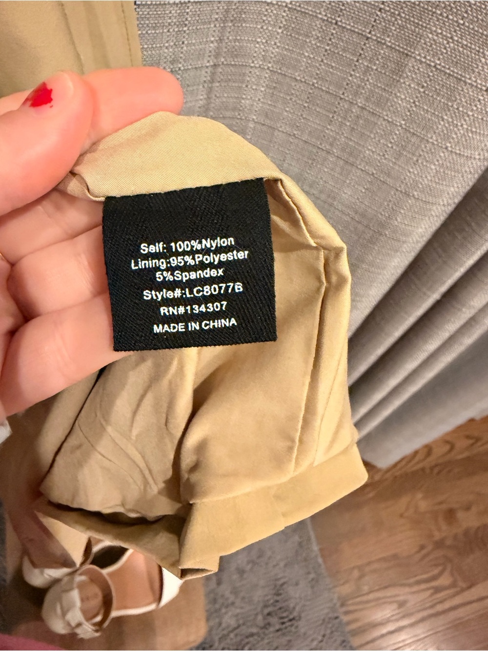 Line & Dot Neutral Beige Double-Breasted Trench Coat - Picture 11 of 12